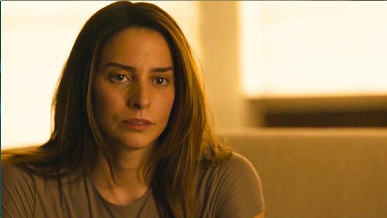 Close-up portrait of Genesis Rodriguez as Josephina Carrillo looking contemplative in Special Ops: Lioness.