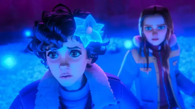 Eleven and Max from Stranger Things: Tales from 85