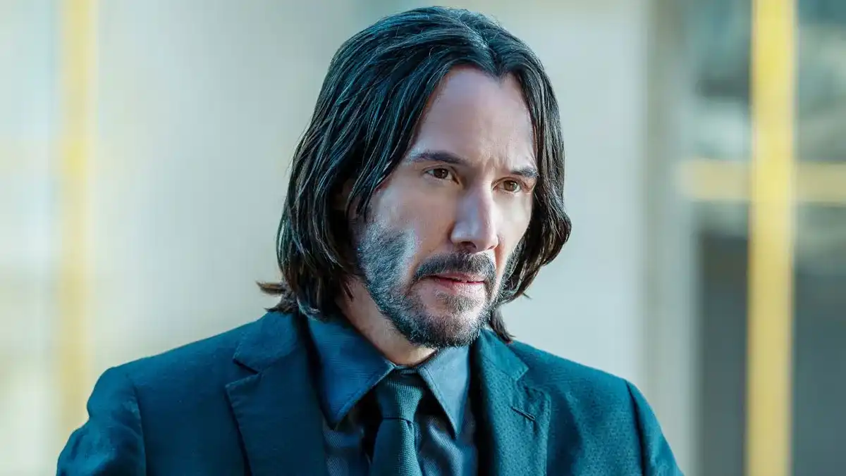 Keanu Reeves stars as the legendary hitman John Wick in the neo-noir action thriller franchise, pictured here in John Wick: Chapter 4