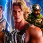 A promotional poster for the live-action fantasy film Masters of the Universe (2026)