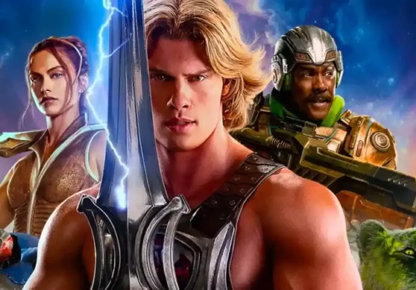 A promotional poster for the live-action fantasy film Masters of the Universe (2026)