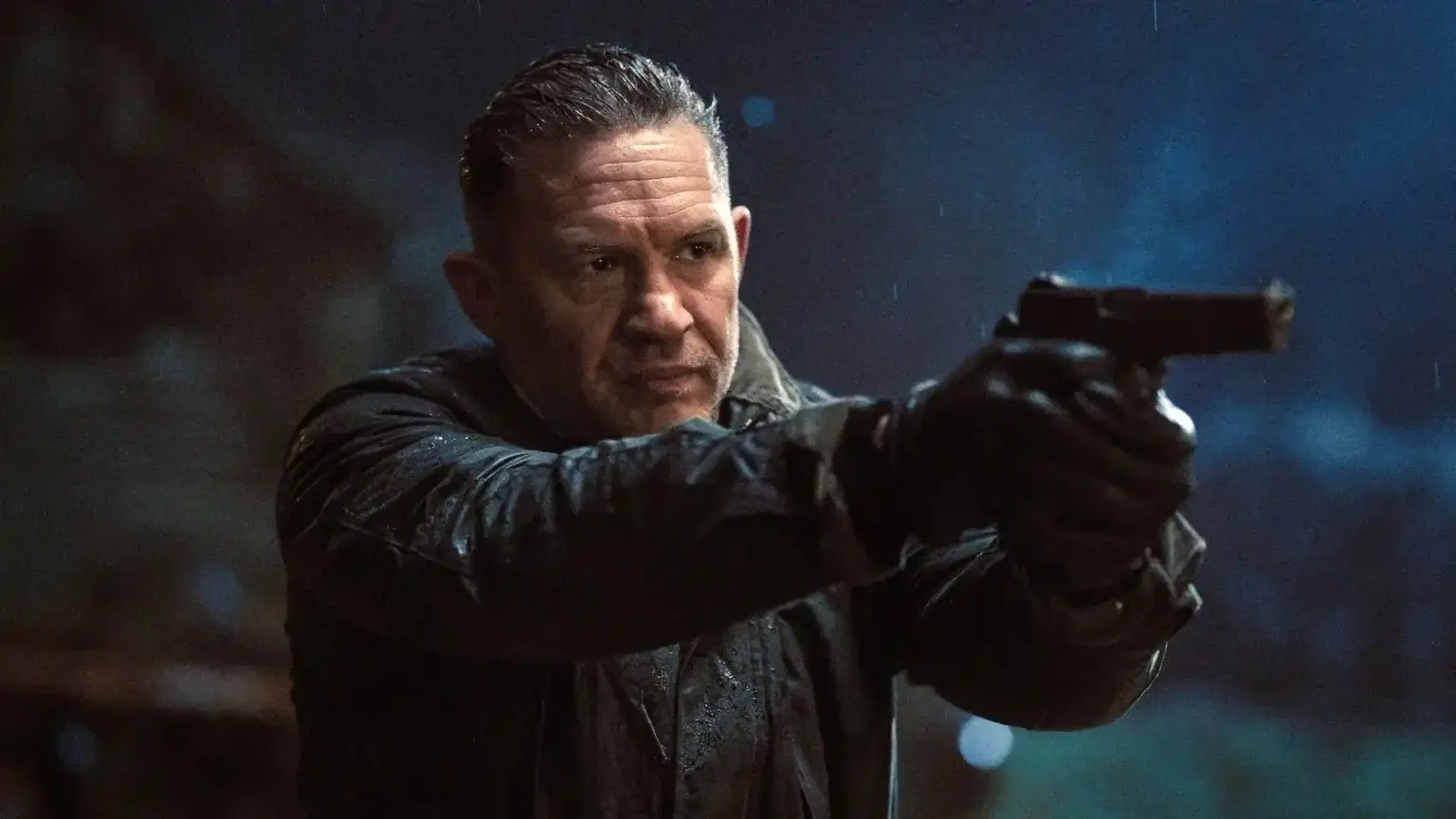 Tom Hardy appears as Harry Da Souza in the Paramount+ crime drama series MobLand.