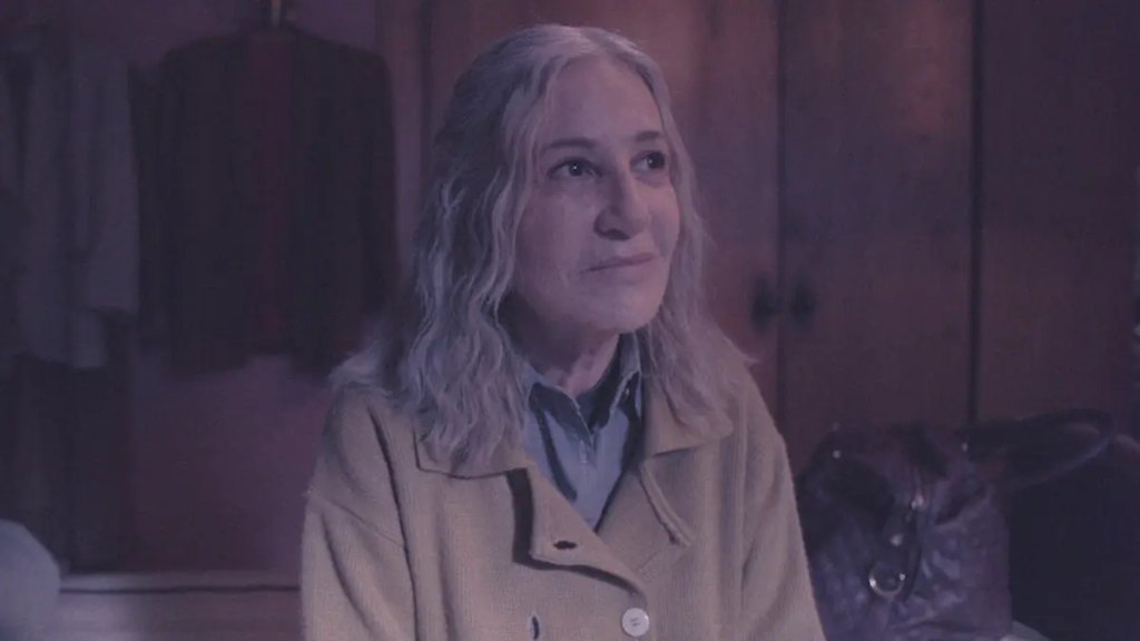 Mercedes Morán in character as Ema from the Netflix supernatural drama miniseries My Sad Dead (Mis muertos tristes).