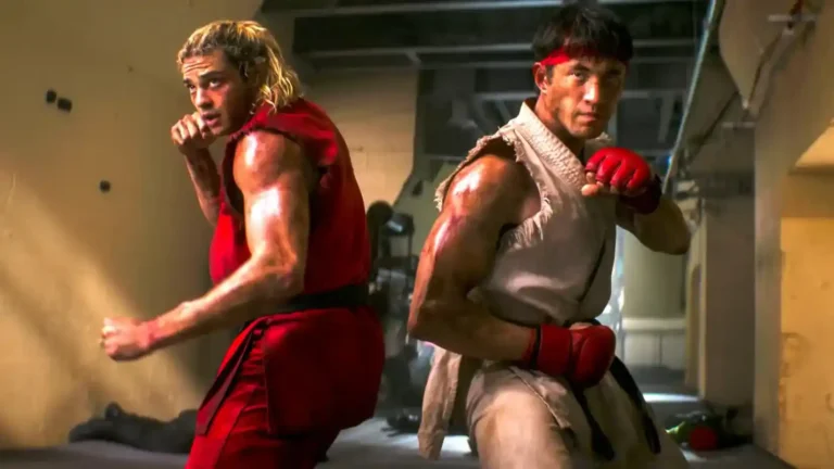 Noah Centineo as Ken Masters (left) and Andrew Koji as Ryu (right) in Paramount Pictures' upcoming live-action Street Fighter movie