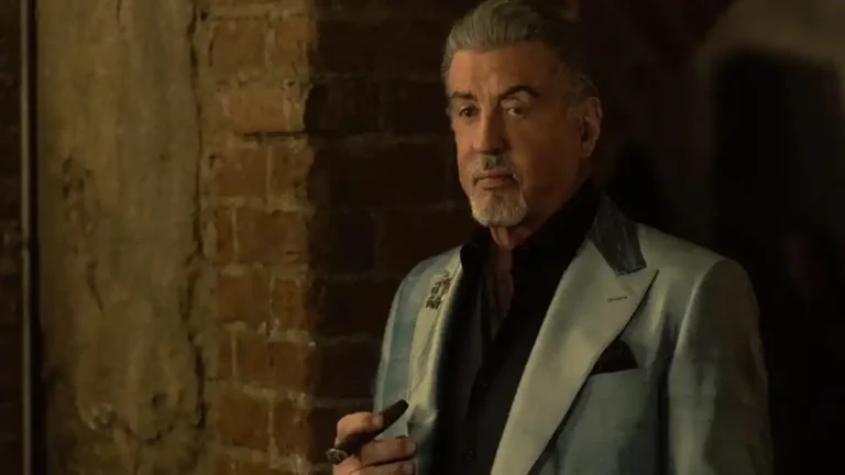Sylvester Stallone stars as Dwight "The General" Manfredi in the Paramount+ crime drama series Tulsa King