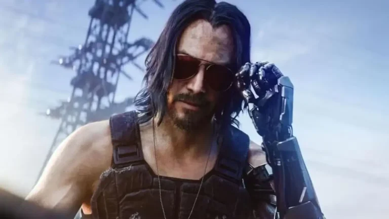 Johnny Silverhand, portrayed by actor Keanu Reeves, from the video game Cyberpunk 2077