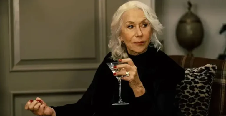 Helen Mirren appears as Maeve Harrigan in the Paramount+ crime drama series MobLand