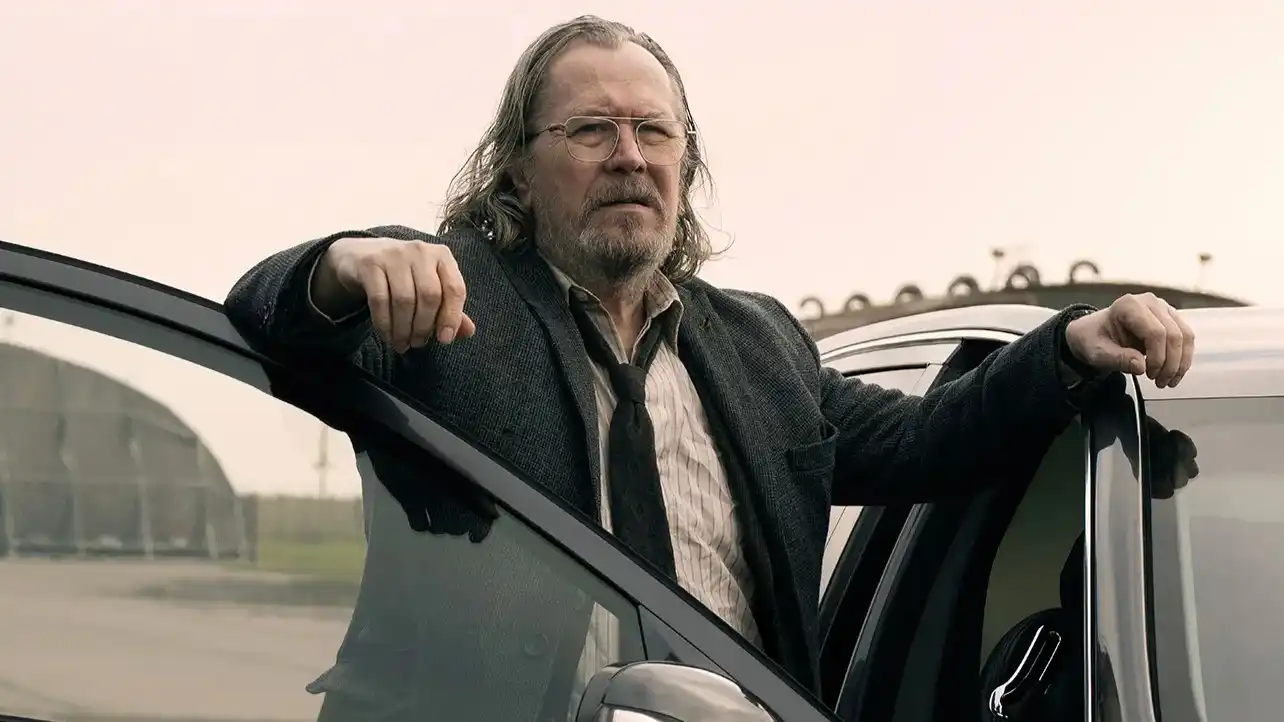 Gary Oldman portraying the character Jackson Lamb in the Apple TV+ espionage series Slow Horses
