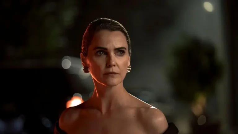 Keri Russell as Kate Wyler in the political thriller series The Diplomat