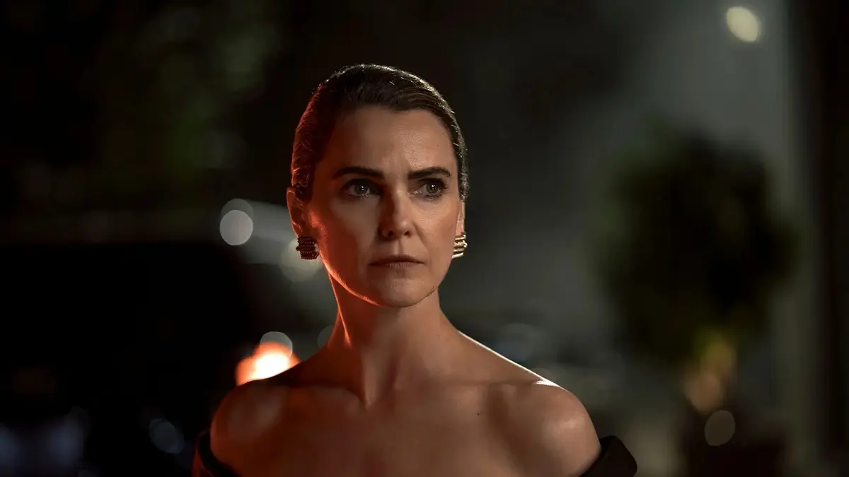 Keri Russell as Kate Wyler in the political thriller series The Diplomat