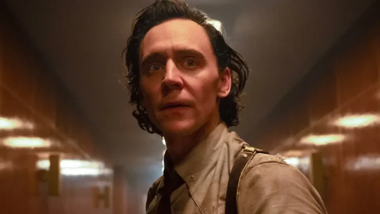 Tom Hiddleston playing the character Loki in the Disney+ series Loki.