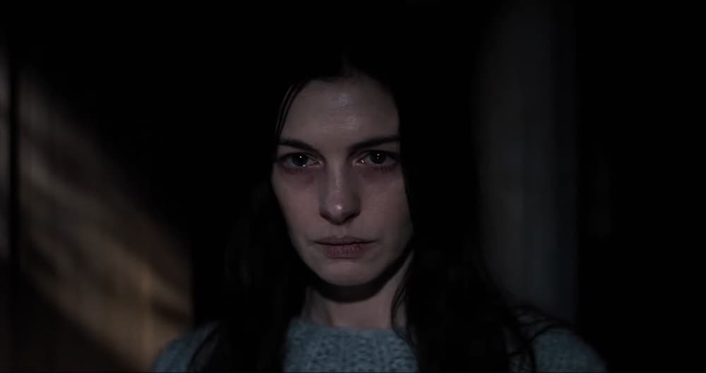 Anne Hathaway as Verity Crawford in the psychological thriller film Verity (2026)